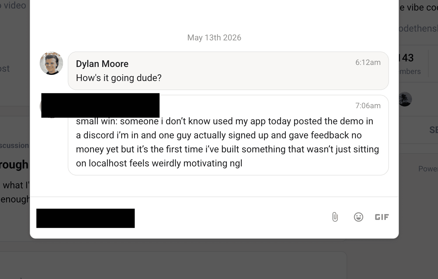 CodeThenShip social proof screenshot 2