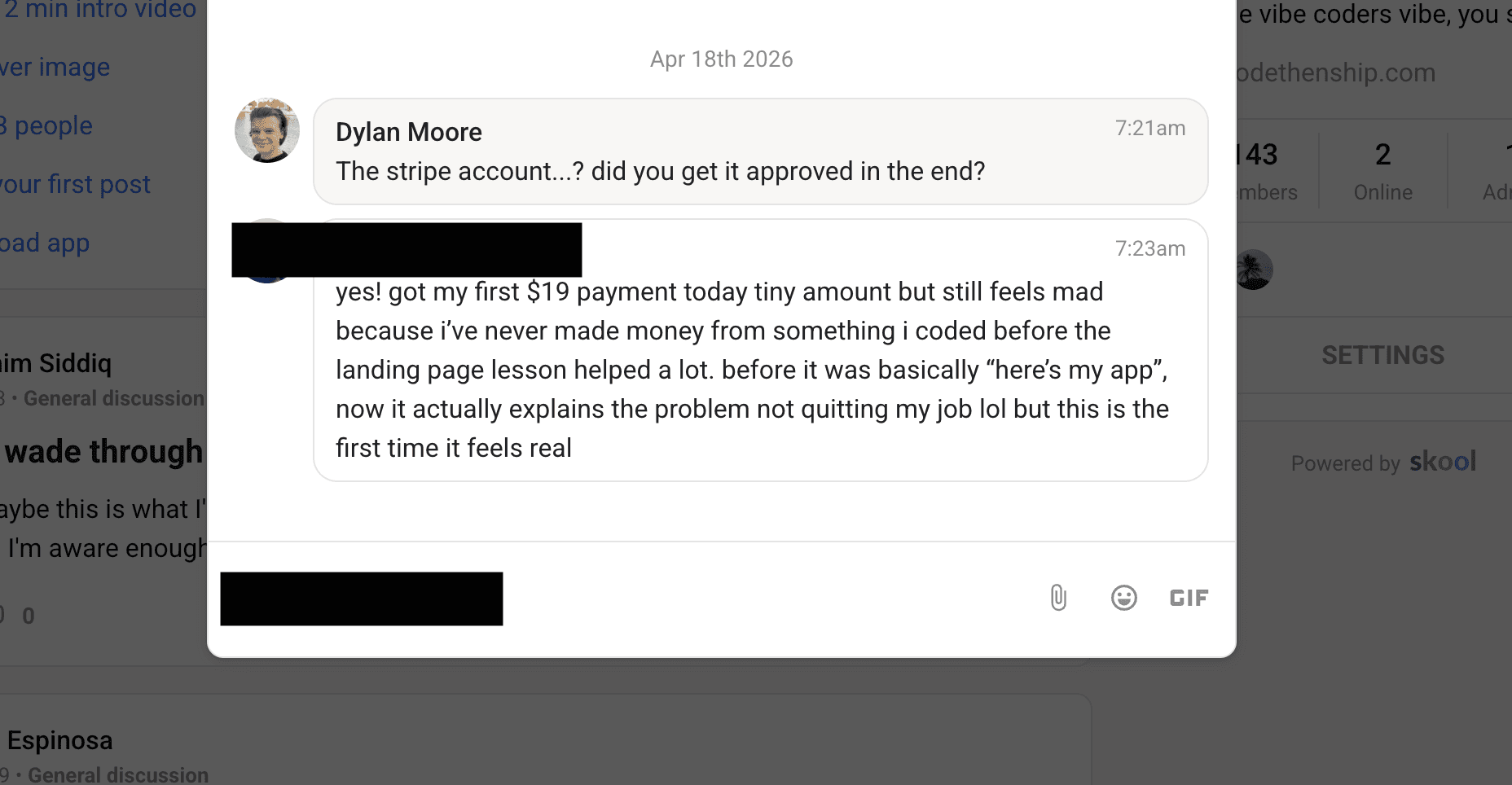 CodeThenShip social proof screenshot 3