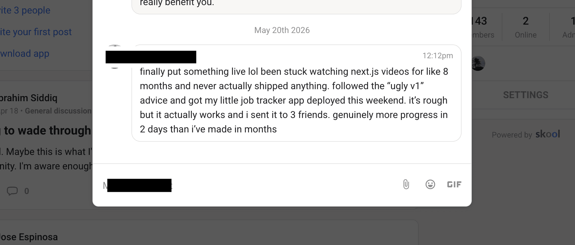 CodeThenShip social proof screenshot 6