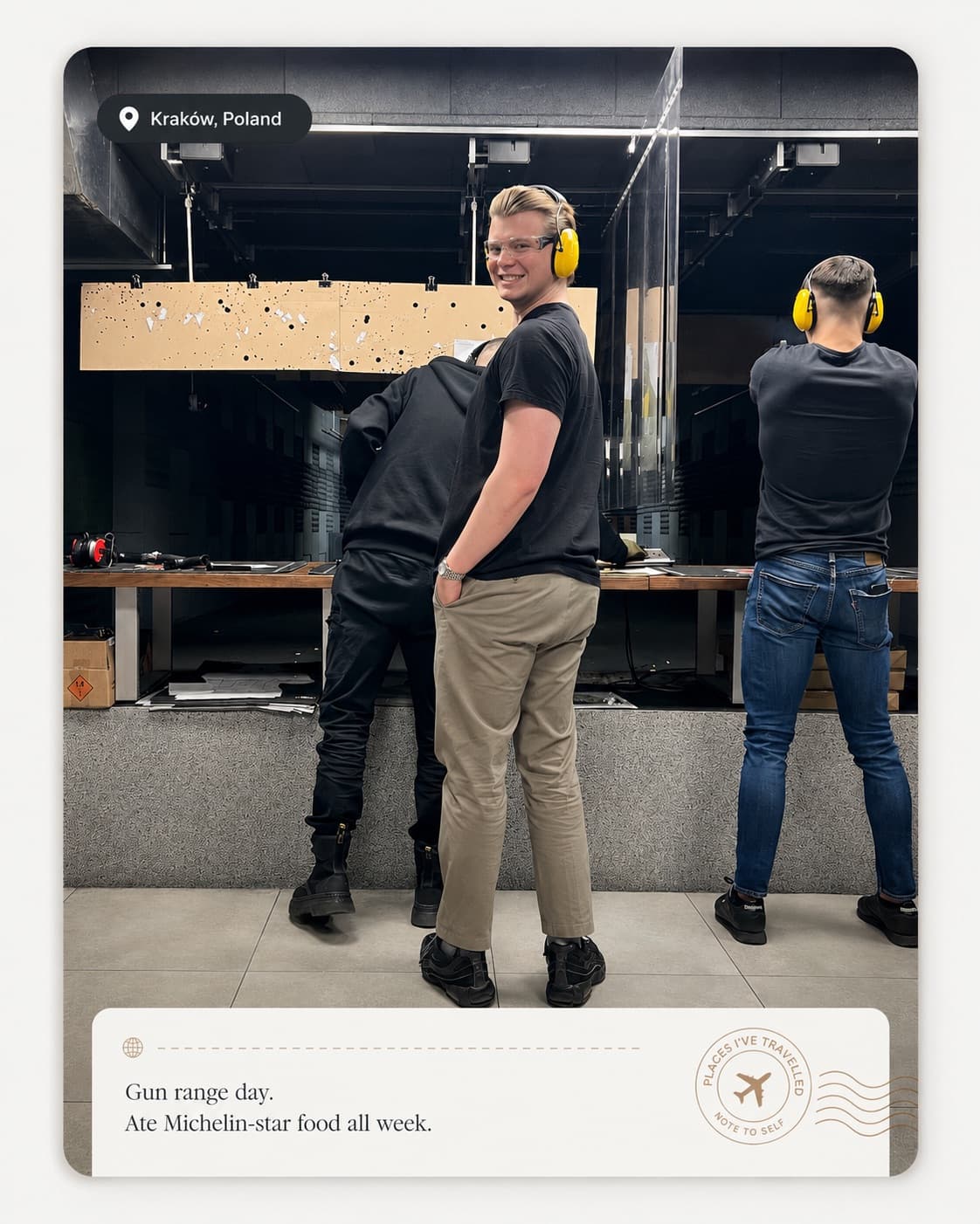 A gun range day in Kraków, Poland